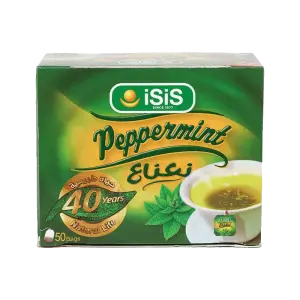 Isis Mint Tea Bags (20Bags) fresh mint in cup - ايزيس نعناع