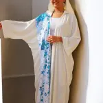 قُفطان كريب رويال فري سايز مع بايت قلاب | Crêpe Royal Kaftan Free Size with Flip Sequins